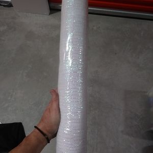 White mesh ribbon 21" x 30Ft